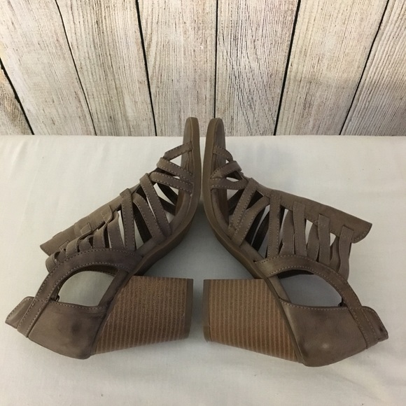 Brown Strappy Booties - Picture 2 of 6